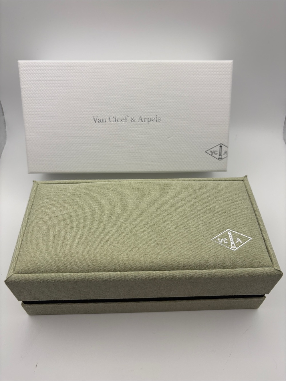 Van Cleef & Arpels sage green Bracelet case